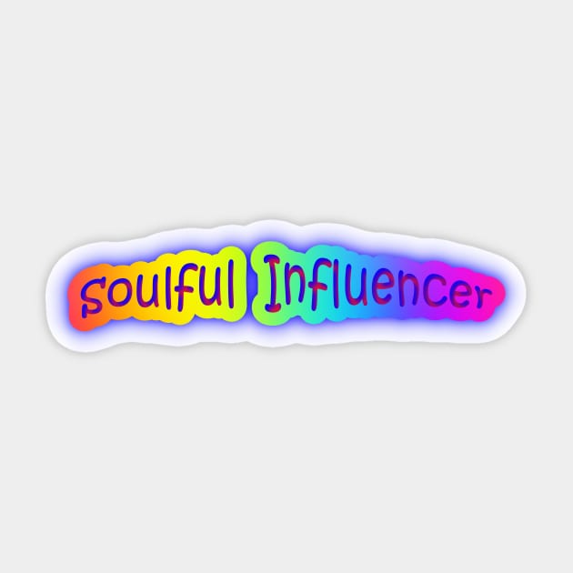 Soulful Influencer Neon Retro Rainbow Sticker by Creative Creation